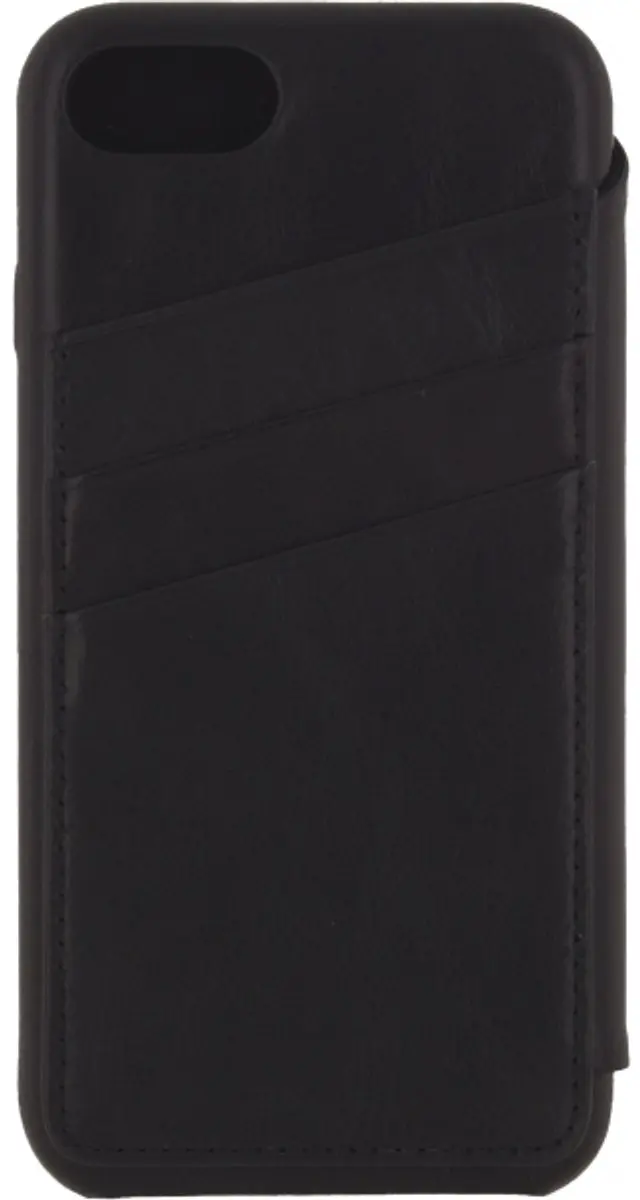 Senza Pure Skinny Leather Wallet Apple iPhone 7/8 - 3 Pasjes - Zwart
