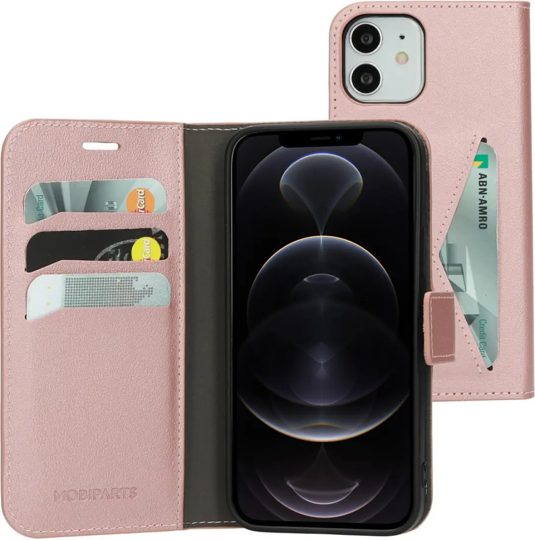 Mobiparts MP-121018 Hoesje iPhone 12/12 Pro - Wallet Roze