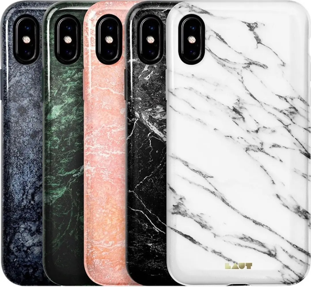 Laut Huex-E iPhone XS Max Hoesje - Wit marmer