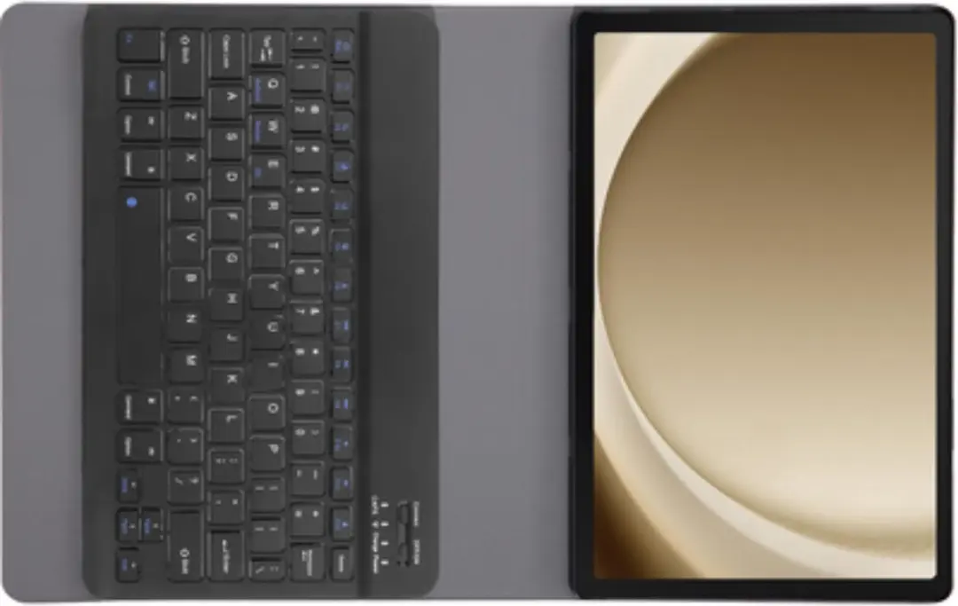 Just in Case 8317018 Tablethoes met Toetsenbord - Samsung Galaxy Tab A9+ - Zwart