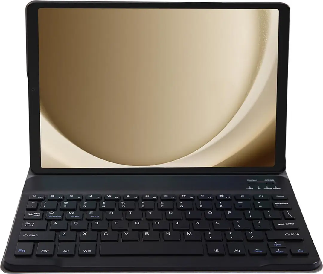 Just in Case 8317018 Tablethoes met Toetsenbord - Samsung Galaxy Tab A9+ - Zwart