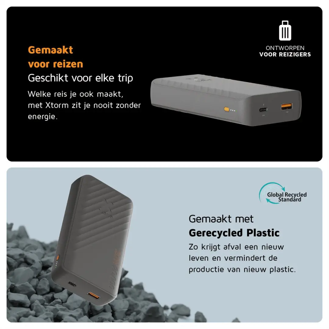 Xtorm SuperCharge PowerBank 20000mAh - 2x USB-C 33W - 6x Smartphone