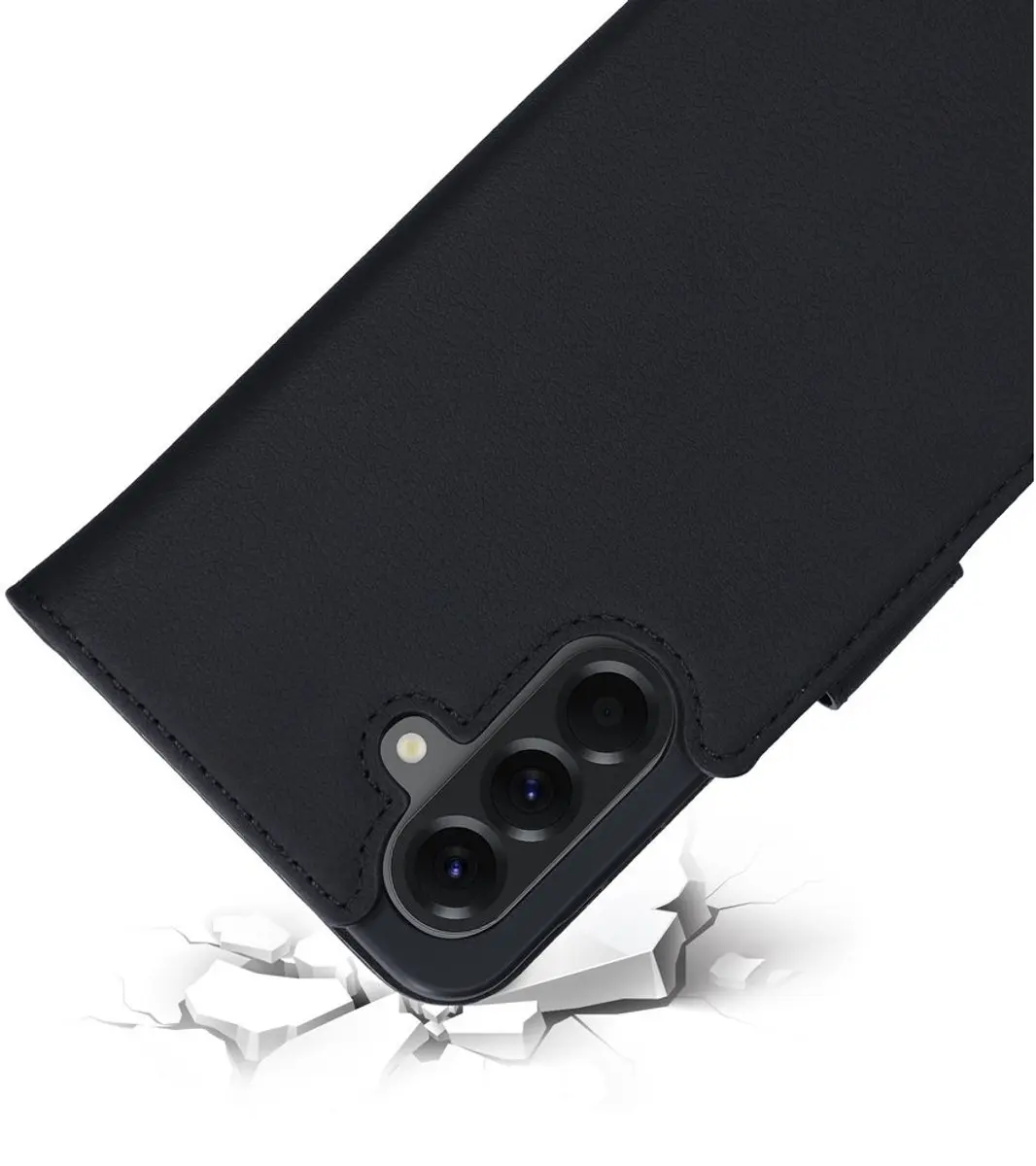 Mobiparts MP-128764 Leather Wallet Case Samsung Galaxy A56 - Zwart