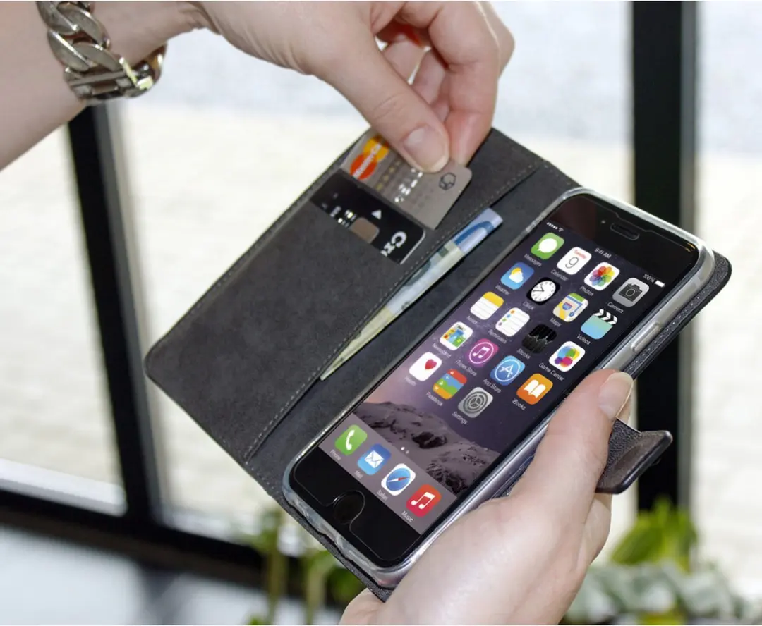 Mobiparts Premium Wallet TPU iPhone X/Xs MP-63198 - Zwart