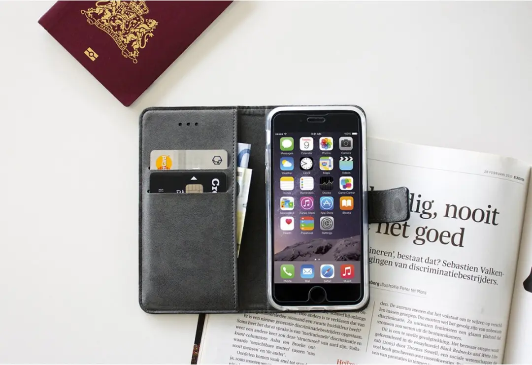Mobiparts Premium Wallet TPU iPhone X/Xs MP-63198 - Zwart
