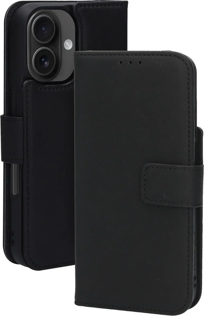 Mobiparts MP-127225 iPhone 16 Hoesje - Wallet 2-in-1 - Zwart