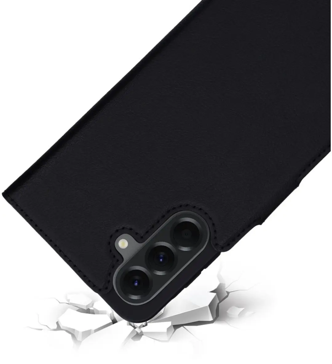 Mobiparts MP-128749 Hoesje Samsung Galaxy A56 - Wallet Eco Leer - Zwart