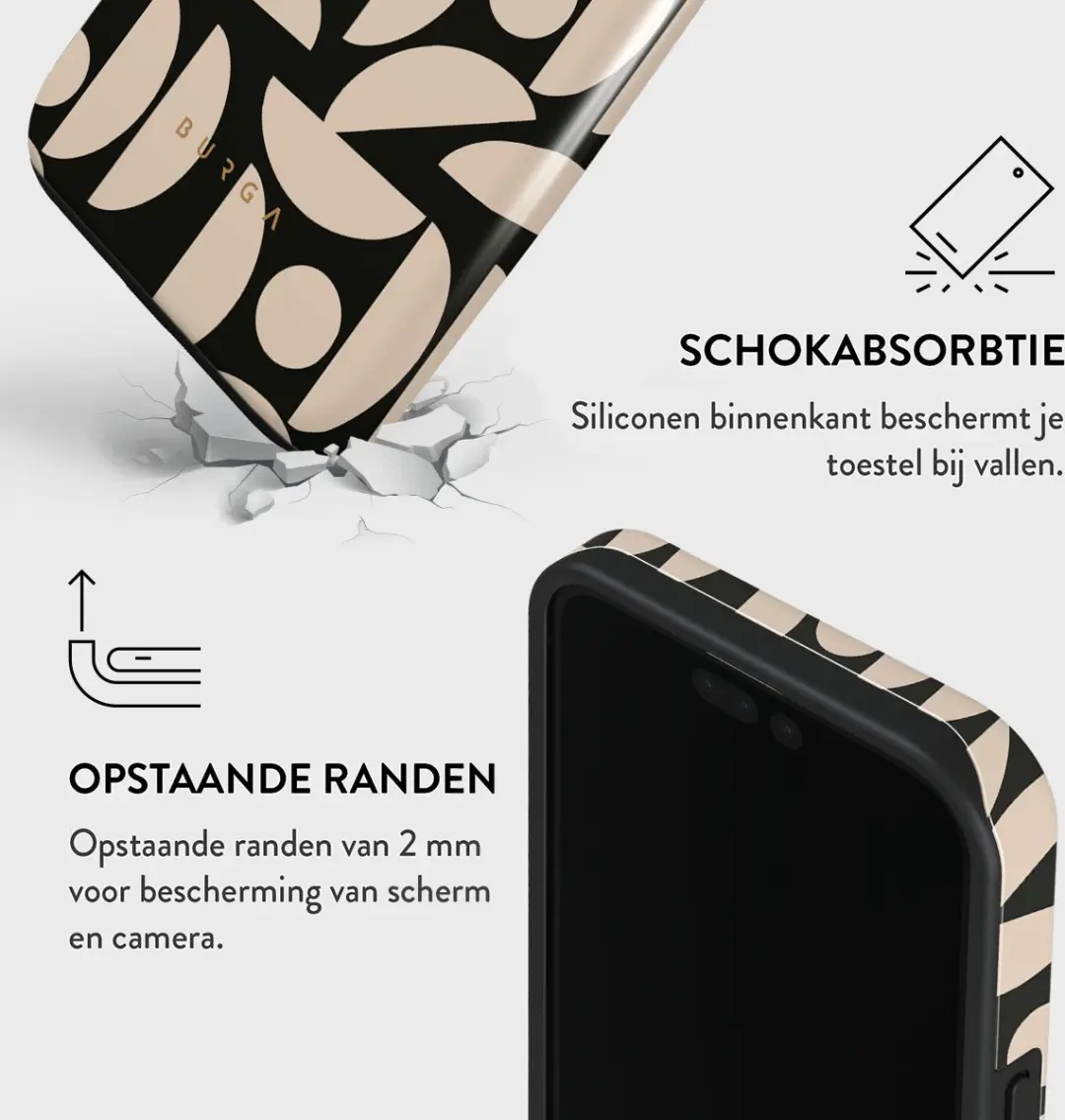 Burga Telefoonhoesje iPhone 15 Pro Moonlight - Hardcase