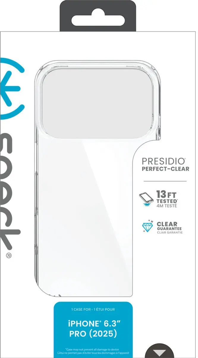 Speck Presidio Perfect Clear iPhone 17 Pro Hoesje - Transparant