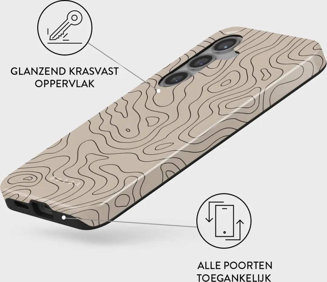 Burga Telefoonhoesje Samsung Galaxy S24 Wild Terrain - Misty Forest