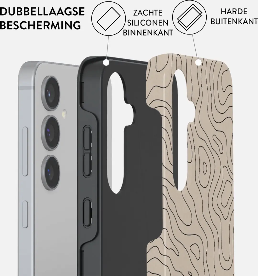 Burga Telefoonhoesje Samsung Galaxy S24 Wild Terrain - Misty Forest