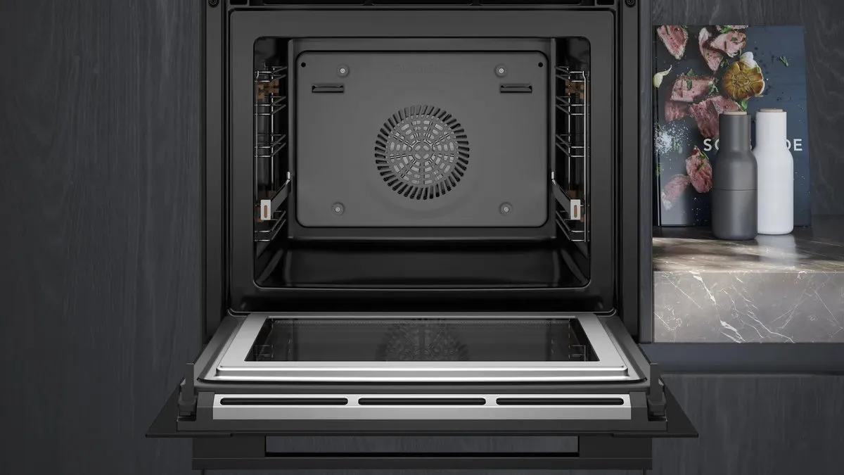 Siemens iQ700 HM736GAB1 Inbouwoven 67L - Zwart