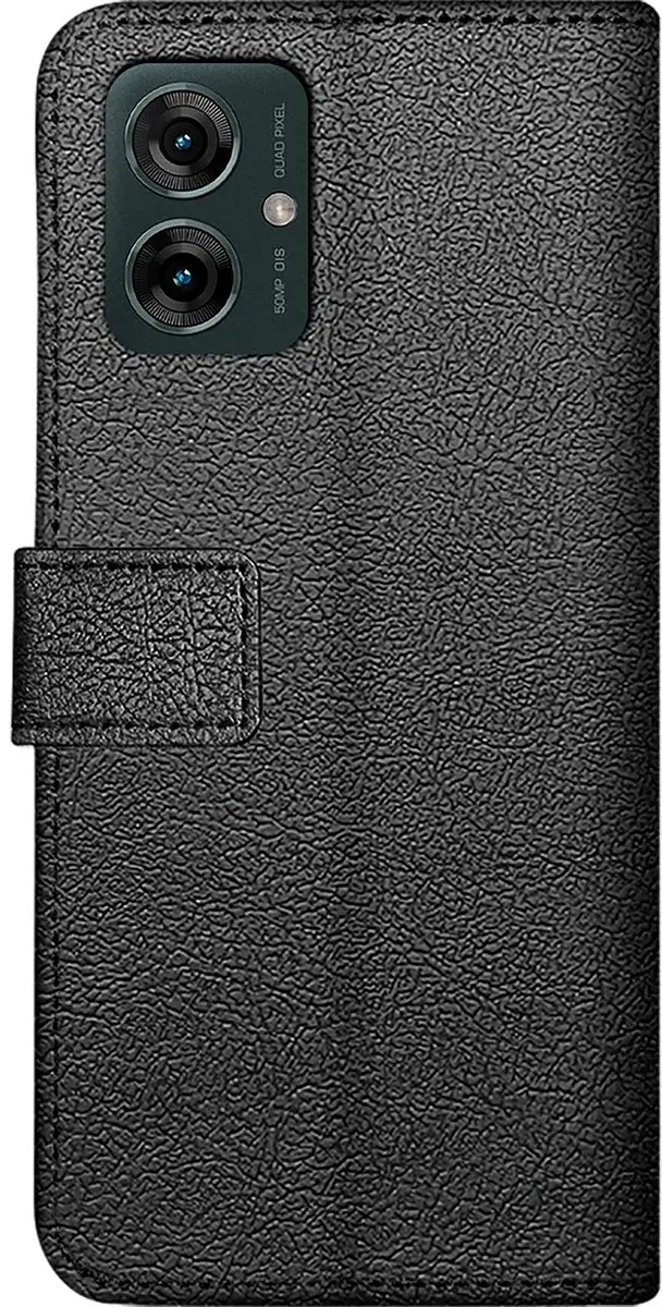 Just in Case Moto G55 Bookcase Classic Hoesje - 2 Pasjes - Zwart