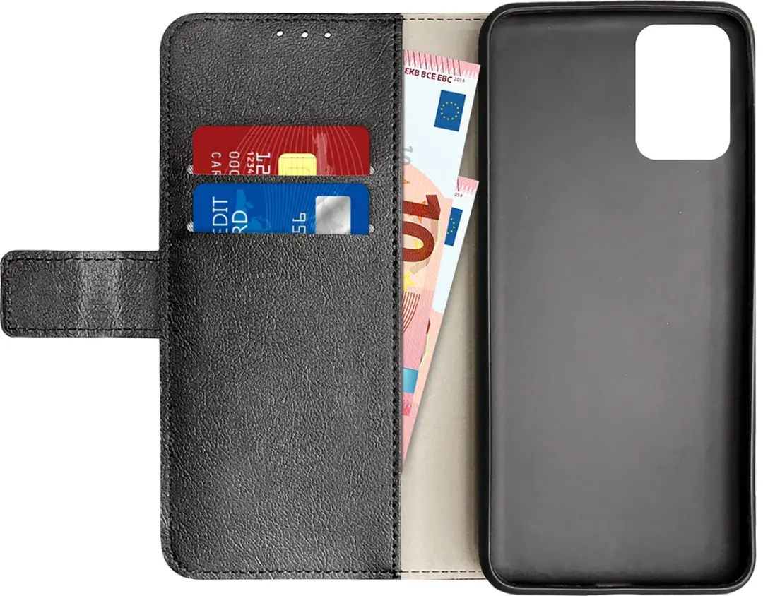 Just in Case Moto G55 Bookcase Classic Hoesje - 2 Pasjes - Zwart - afbeelding 6 van 6