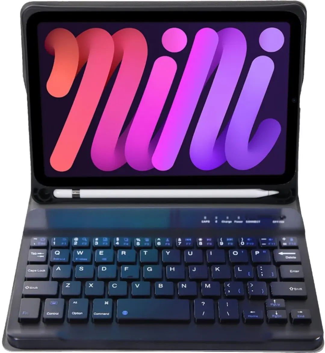 Just in Case 8503879 Hoes met Toetsenbord - iPad Mini 7 Zwart