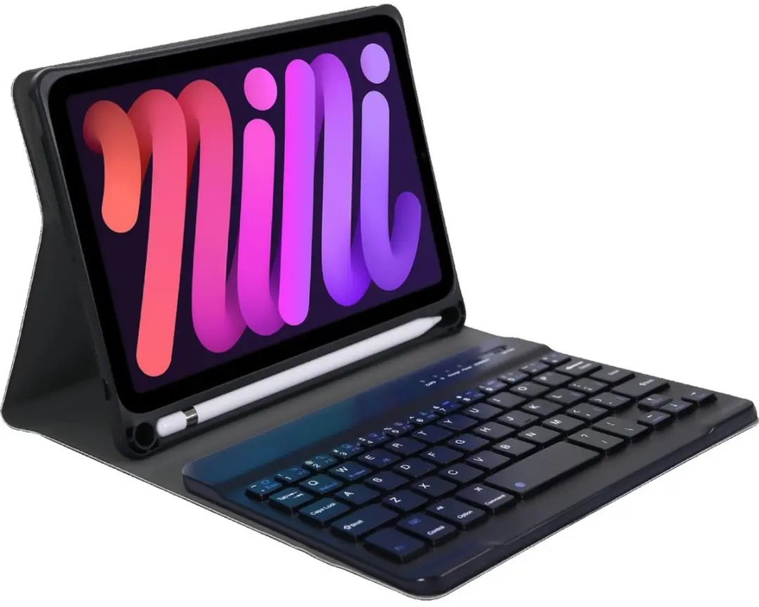 Just in Case 8503879 Hoes met Toetsenbord - iPad Mini 7 Zwart