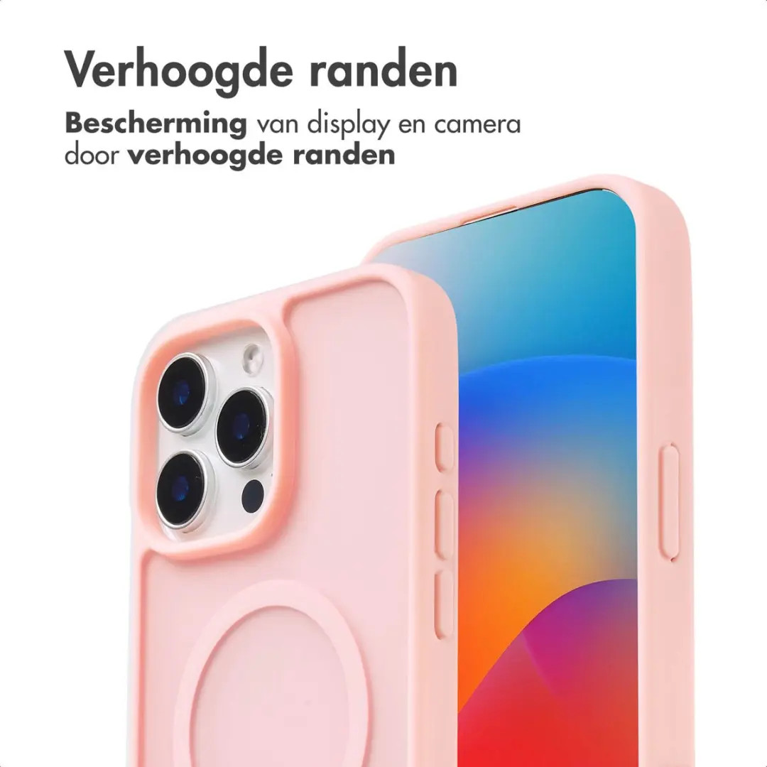 imoshion Hoesje iPhone 15 Pro Max - Lichtroze - MagSafe