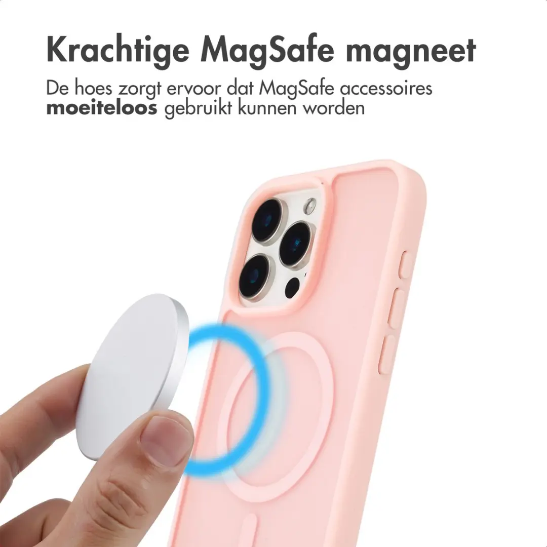 imoshion Hoesje iPhone 15 Pro Max - Lichtroze - MagSafe