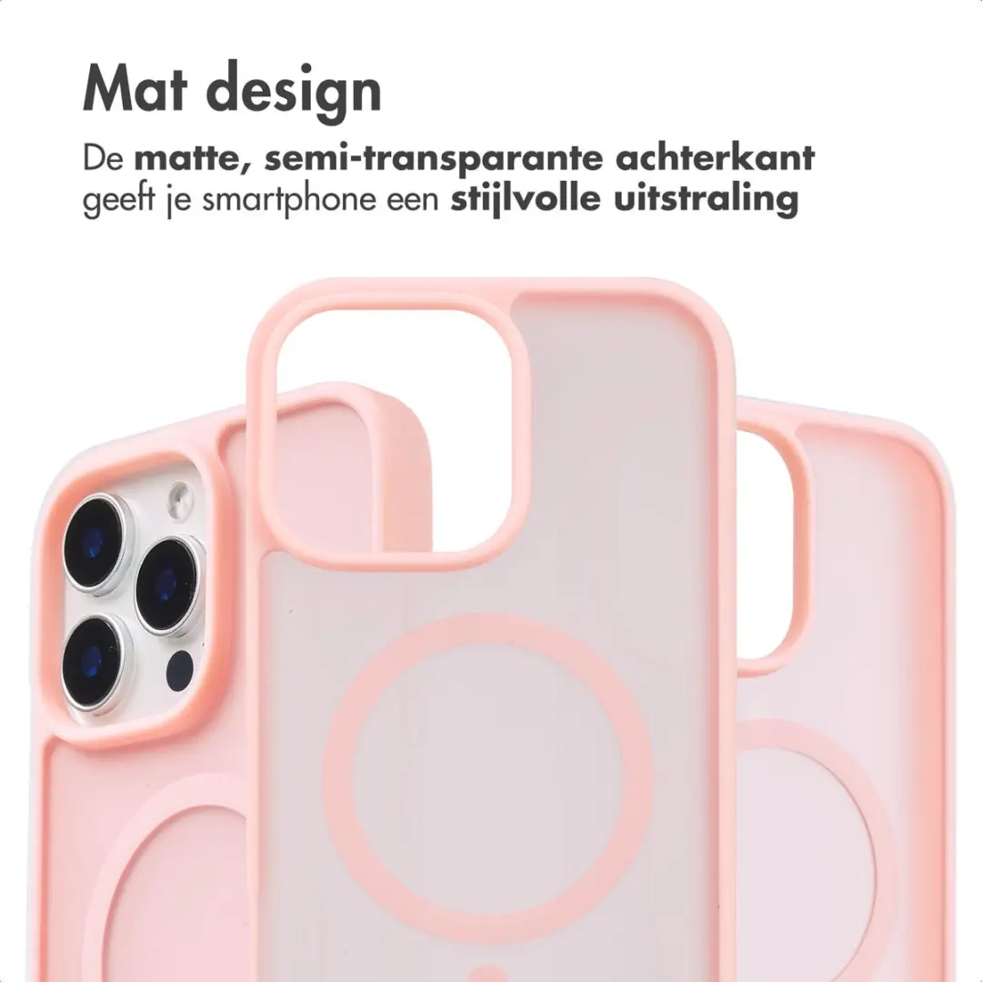 imoshion Hoesje iPhone 15 Pro Max - Lichtroze - MagSafe