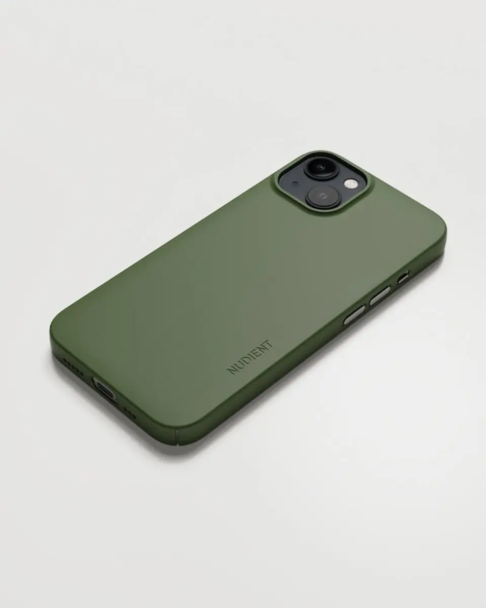 Nudient Thin Case V3 iPhone 13 Hoesje - Groen