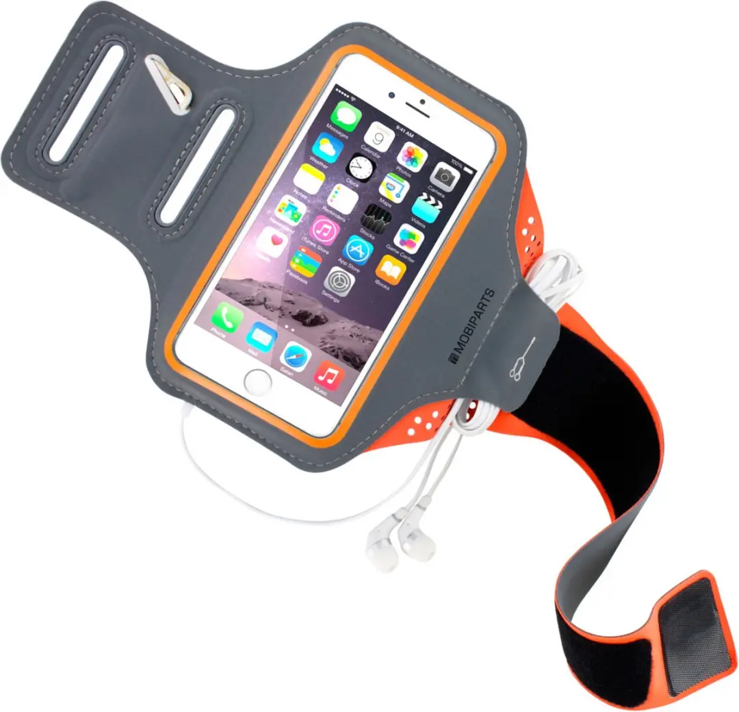 Mobiparts MP-47725 Hardlooparmband - Oranje - 5 Pasjes