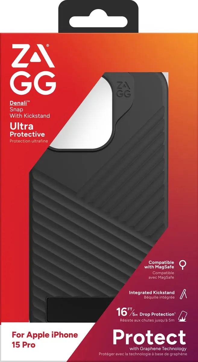 ZAGG Denali Snap KS Hoesje iPhone 15 Pro - Transparent - 840056194519