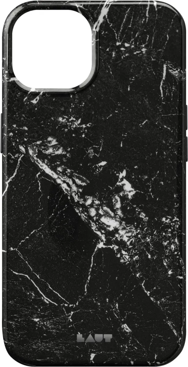 Laut Huex Elements Marble Hoesje iPhone 13 - Zwart