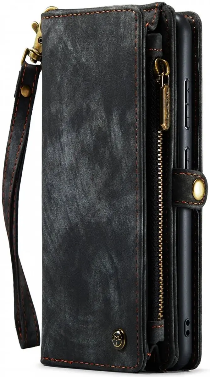 Caseme 008 Book Case Samsung Galaxy S22 - 10 Pasjes - Zwart