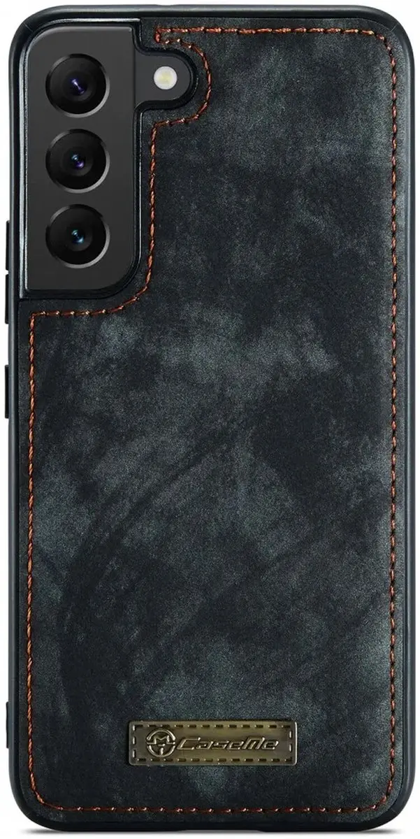 Caseme 008 Book Case Samsung Galaxy S22 - 10 Pasjes - Zwart