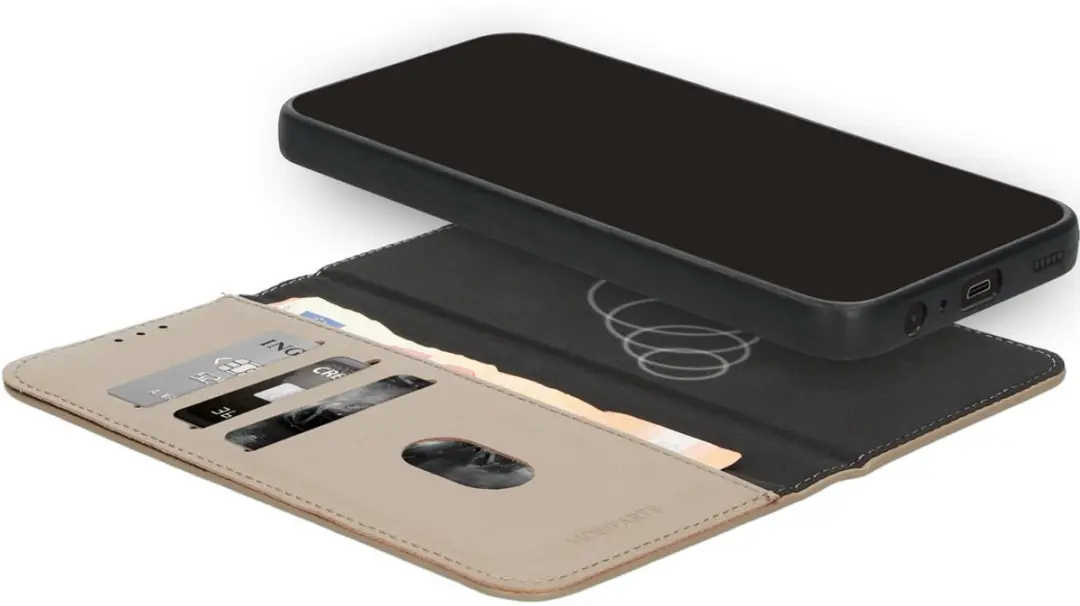 Mobiparts MP-128770 Hoesje Samsung Galaxy A56 - Wallet 2-in-1 Beige
