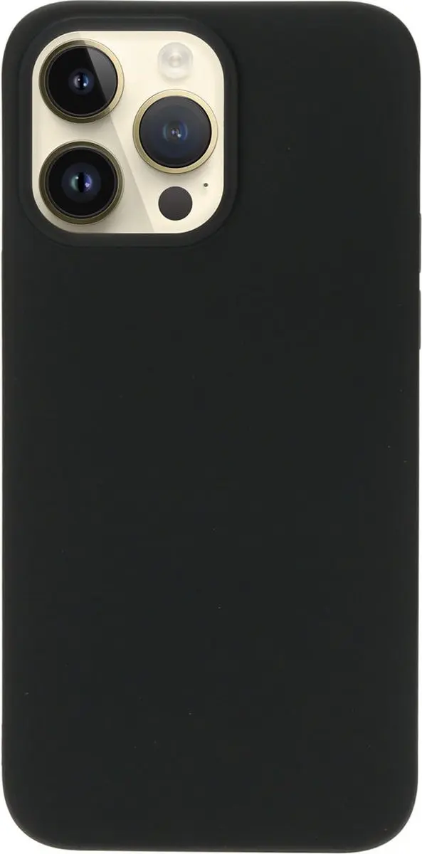 Mobiparts Hoesje iPhone 14 Pro Max MP-123198 - Siliconen - Zwart