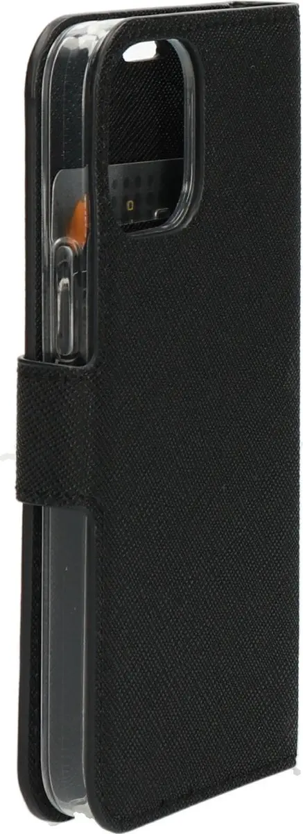 Mobiparts MP-108525 iPhone 12 Mini Hoesje - Portemonnee - 3 Opbergvakken - Zwart