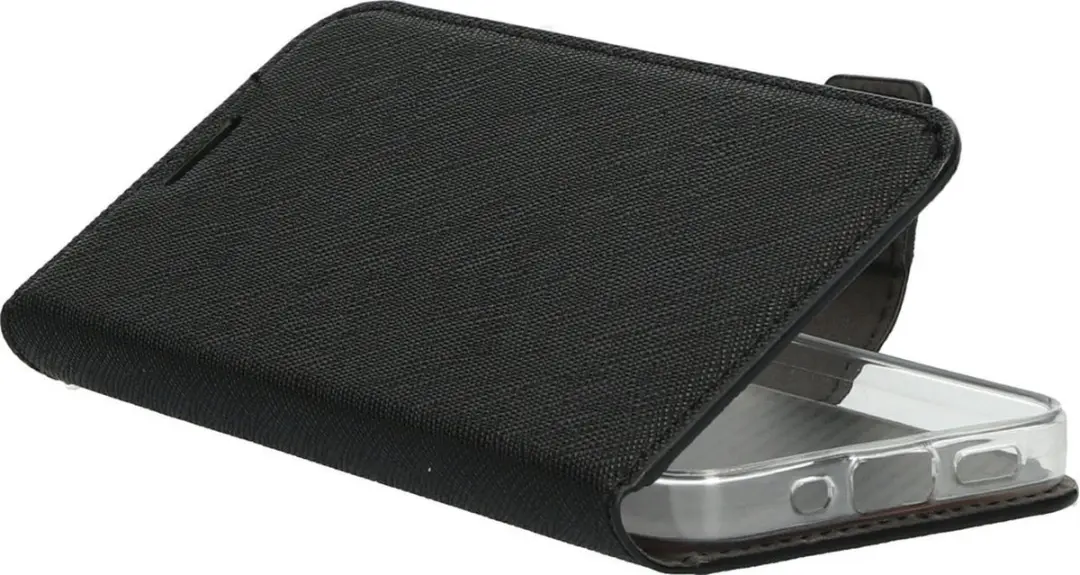 Mobiparts MP-108525 iPhone 12 Mini Hoesje - Portemonnee - 3 Opbergvakken - Zwart - afbeelding 6 van 6