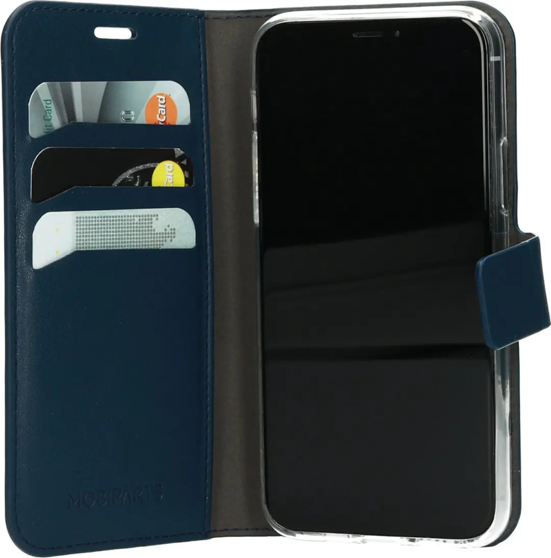 Mobiparts MP-97329 Wallethoesje iPhone 11 Pro - Eco Leer - Blauw