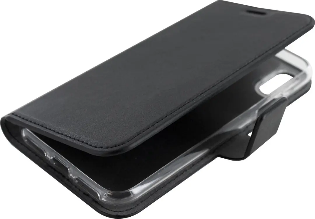 Mobiparts MP-80765 Hoesje iPhone X/Xs - Eco Leer - Zwart