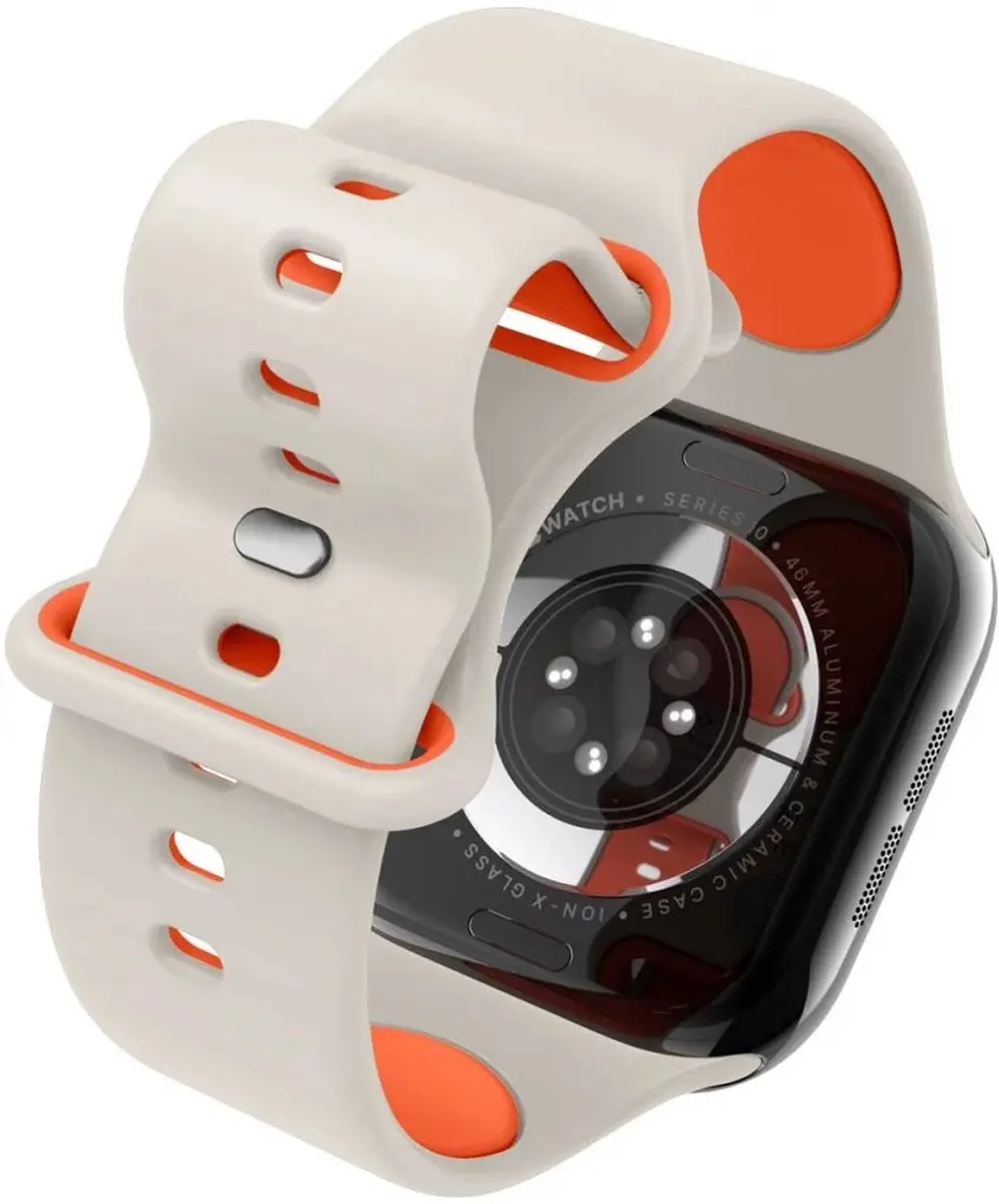 Spigen Nano Pop Bandje Apple Watch 45/41/44/42mm - Oranje Beige