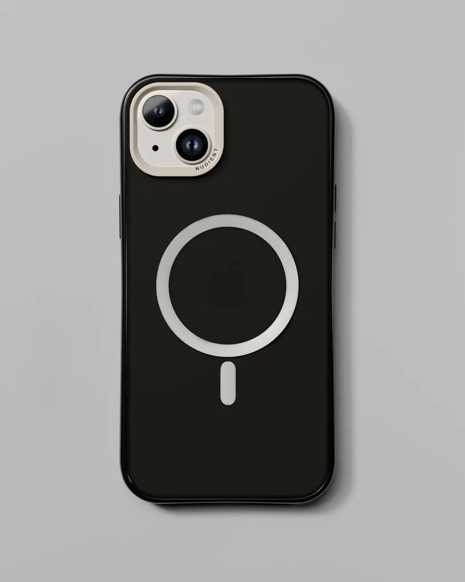 Nudient Form Case iPhone 14 Plus - MS - Transparant/Zwart