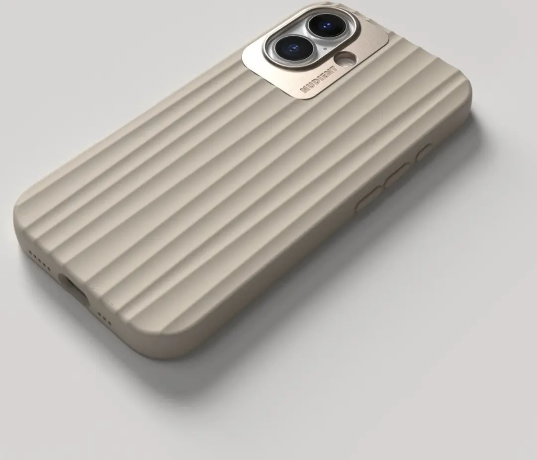 Nudient Bold MagSafe Case iPhone 16 - Beige - 00-001-0103-0028