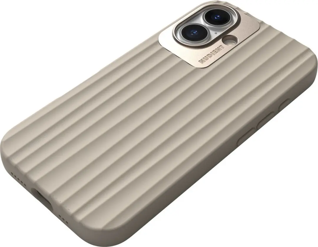 Nudient Bold MagSafe Case iPhone 16 - Beige - 00-001-0103-0028