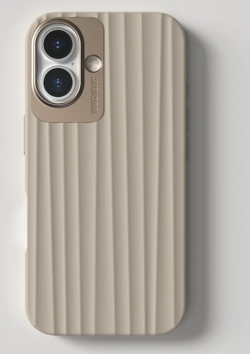 Nudient Bold MagSafe Case iPhone 16 - Beige - 00-001-0103-0028