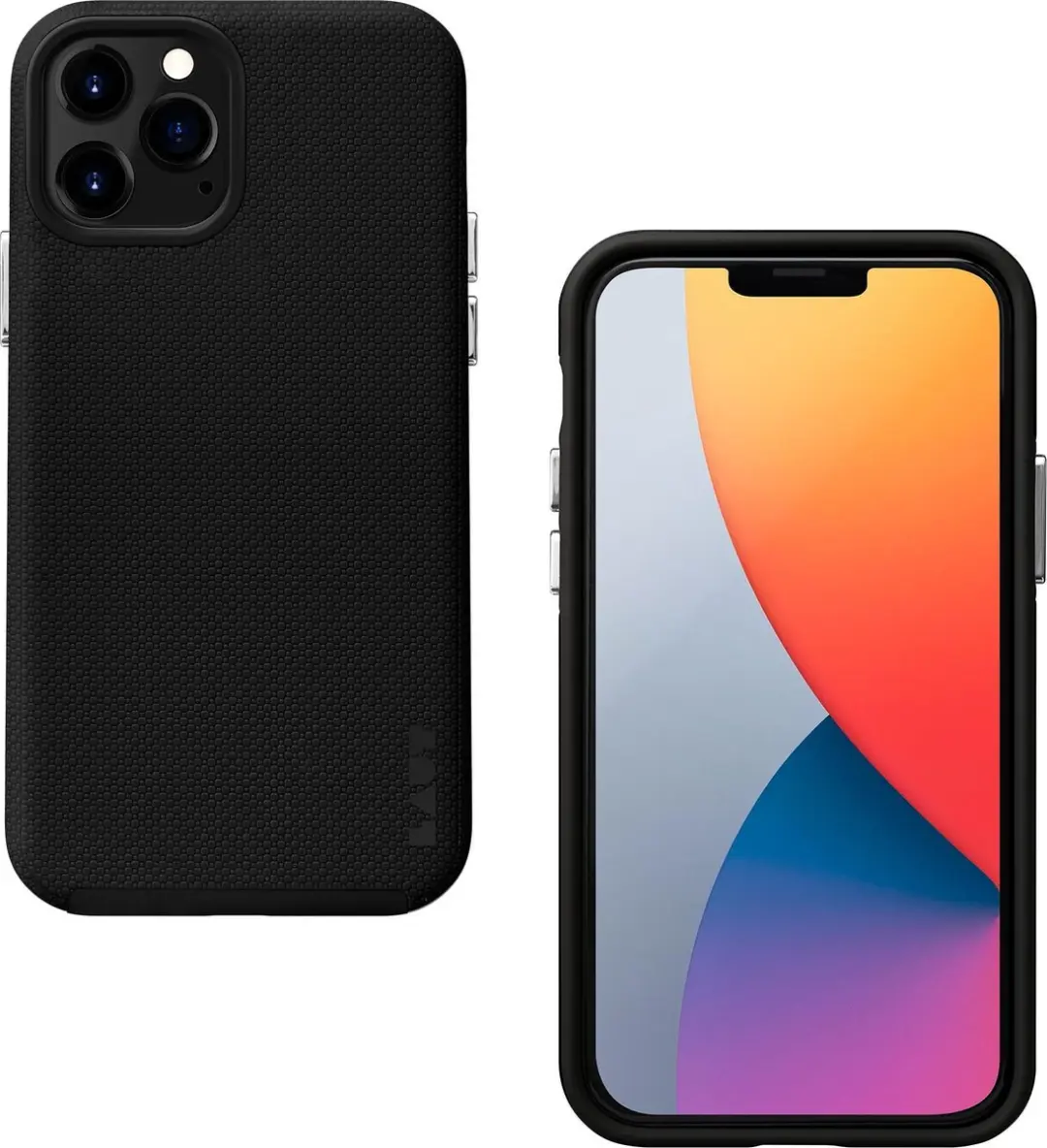 Laut Shield Kunststof Hoesje iPhone 12/12 Pro - Zwart