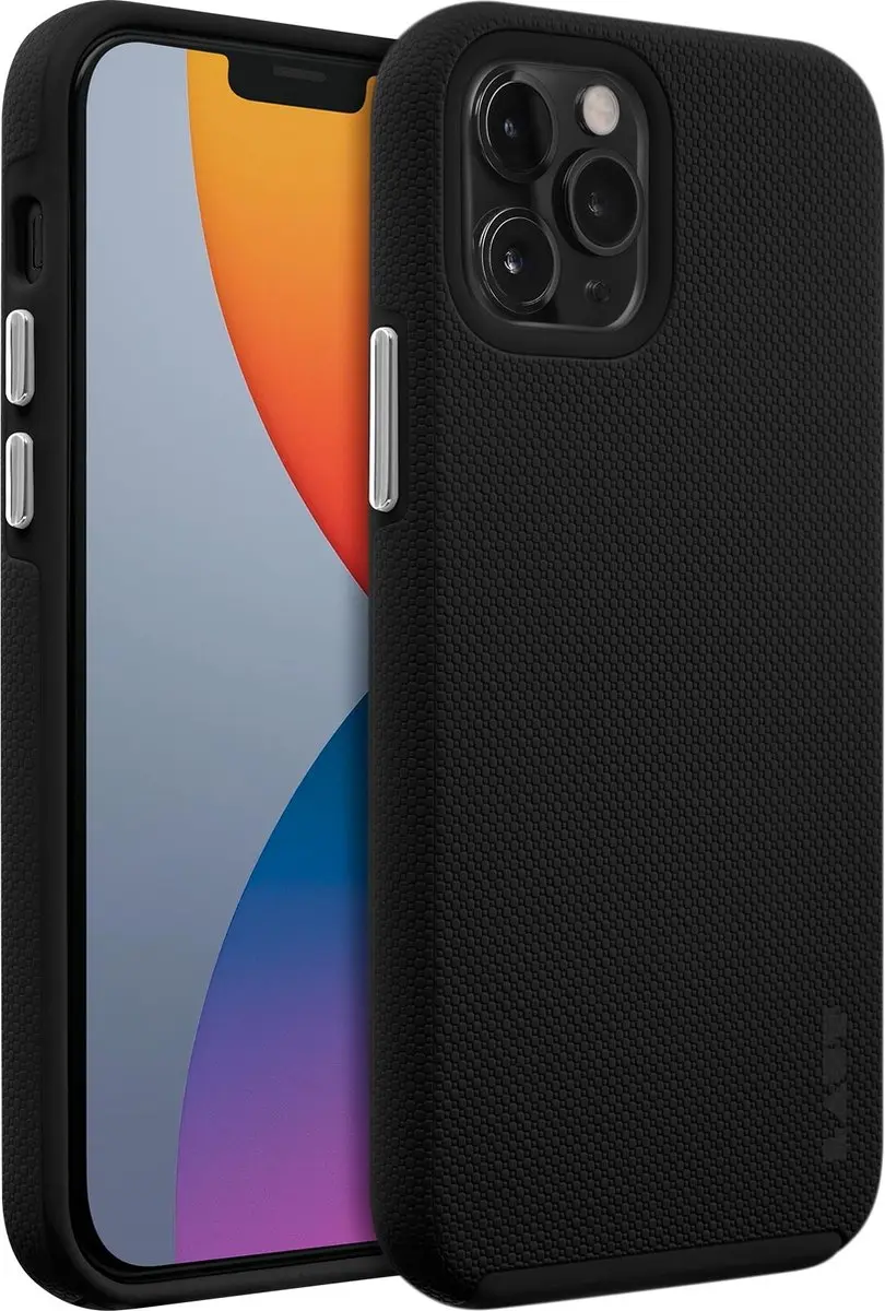 Laut Shield Kunststof Hoesje iPhone 12/12 Pro - Zwart