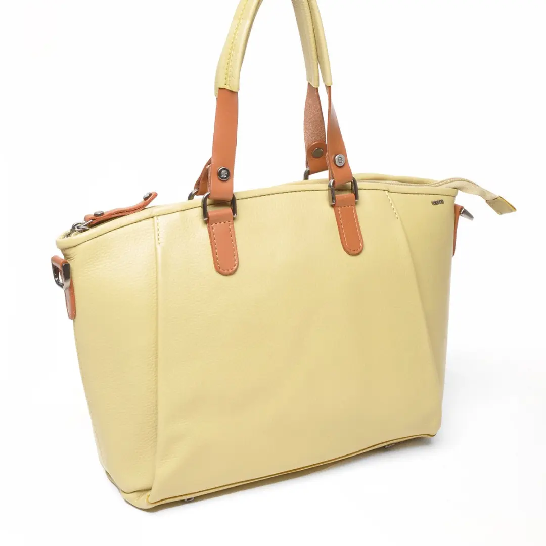 Berba ELBA 828 501 Leren Schoudertas - Banana