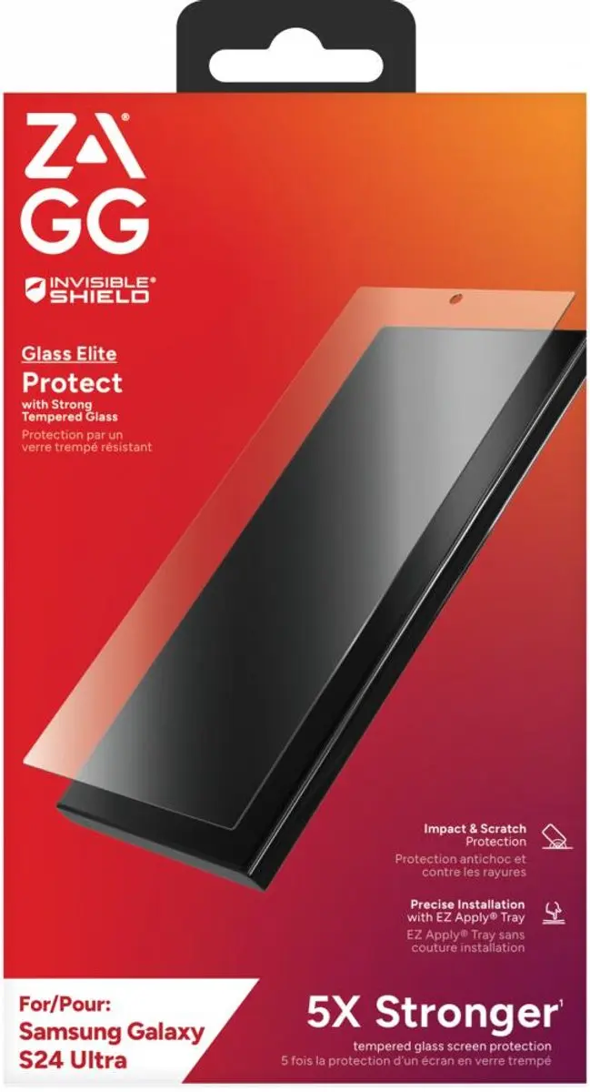 ZAGG InvisibleShield Glass Elite S24 Ultra - Screen Protector - afbeelding 6 van 6