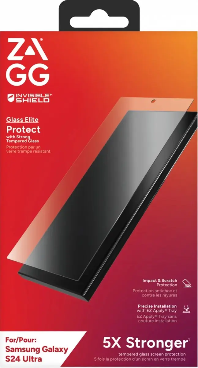 ZAGG InvisibleShield Glass Elite S24 Ultra - Screen Protector - afbeelding 2 van 6