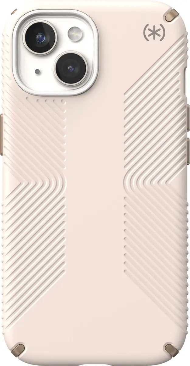 Speck Presidio2 Grip iPhone 15/14/13 Hoesje - Beige/Geel