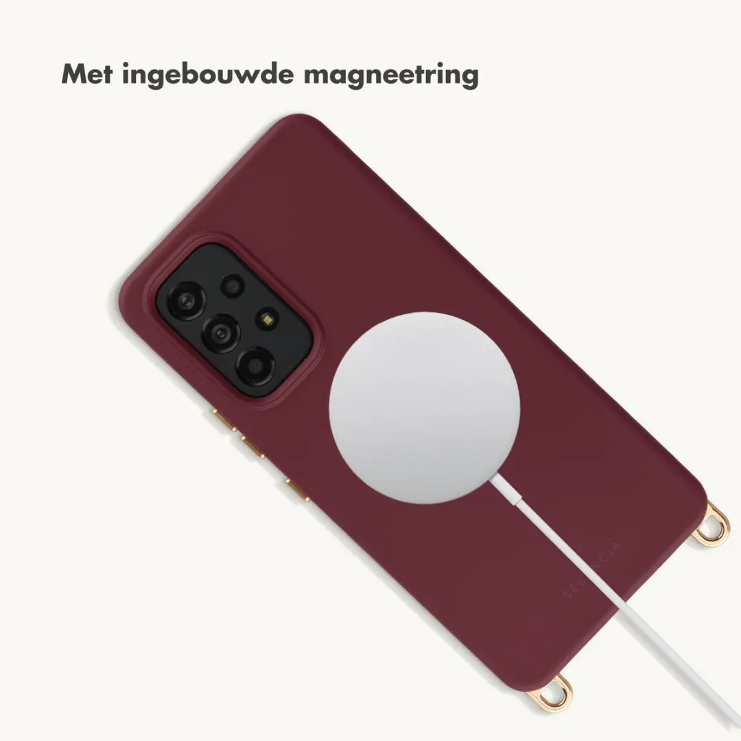 Selencia Hoesje Samsung Galaxy A53 MagSafe - Bold Burgundy - afbeelding 6 van 6