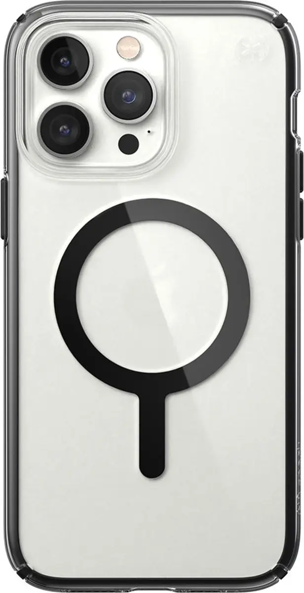 Speck Presidio Perfect Clear Hoesje iPhone 14 Pro Max - Zwart Transparant