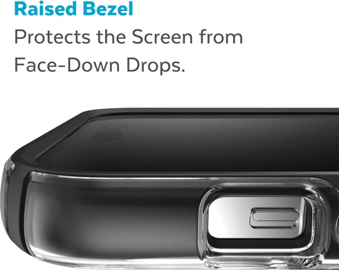 Speck Presidio Perfect Clear Hoesje iPhone 14 Pro Max - Zwart Transparant - afbeelding 6 van 6
