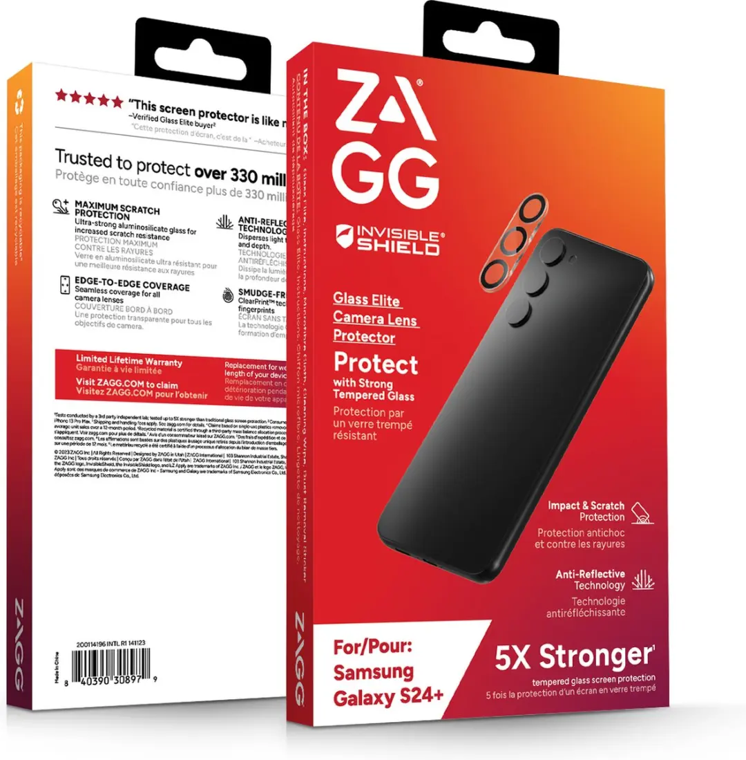 ZAGG InvisibleShield Glass Elite Camera Beschermer - Samsung Galaxy S24 Plus